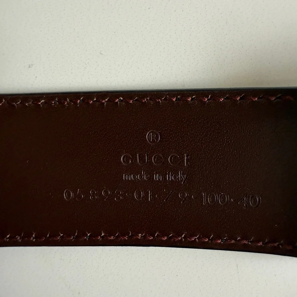 Gucci Men’s Leather belt, Black size 40 - Picture 5 of 14